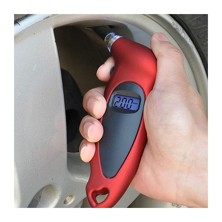 Digital LCD-däcktrycksmätare med LED