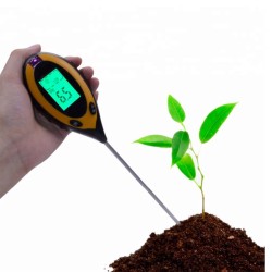 4-i-1 pH-, fuktighets-, temperatur- och ljusmätare