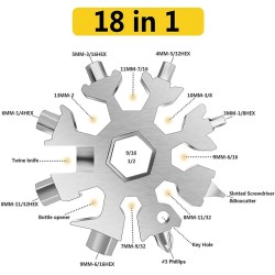 18 i 1 multiværktøj "snefnug"