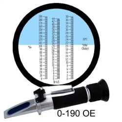 Oechsle-Brix-Baume refraktometer med ATC 