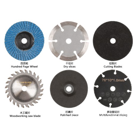 Sæt med 6 skiver til mini vinkelsliber