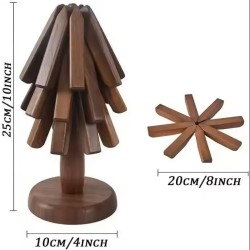 Bordskåner i træ - formet som et træ