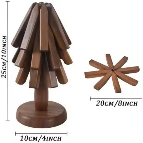 Bordskåner i træ - formet som et træ