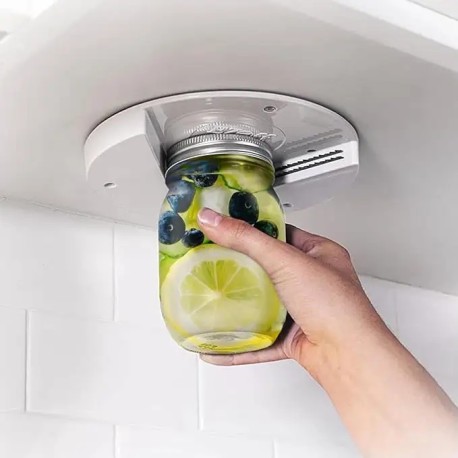 Glas- och flasköppnare för upphängning under skåp/hyllplan