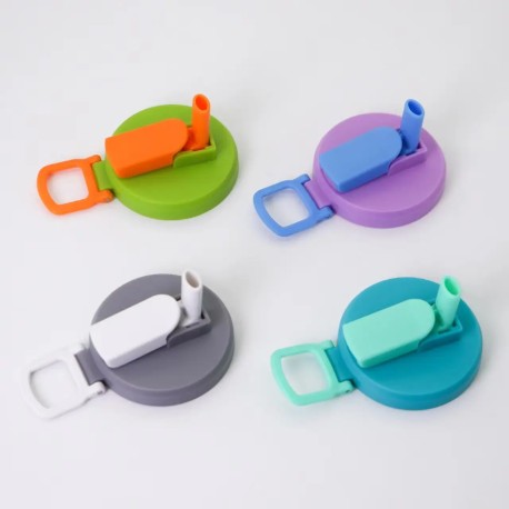 Låg med sugerør til sodavands dåser