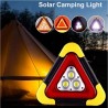 Varningstriangel med LED-ljus och solceller